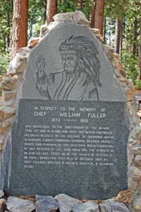 photo of Chief Fuller monument