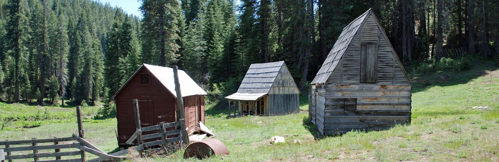 Historic Fahey cabins, Tuolumne County, California