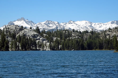photo of the Fremont Lake and Tower Peak in the Hoover Wilderness, CA