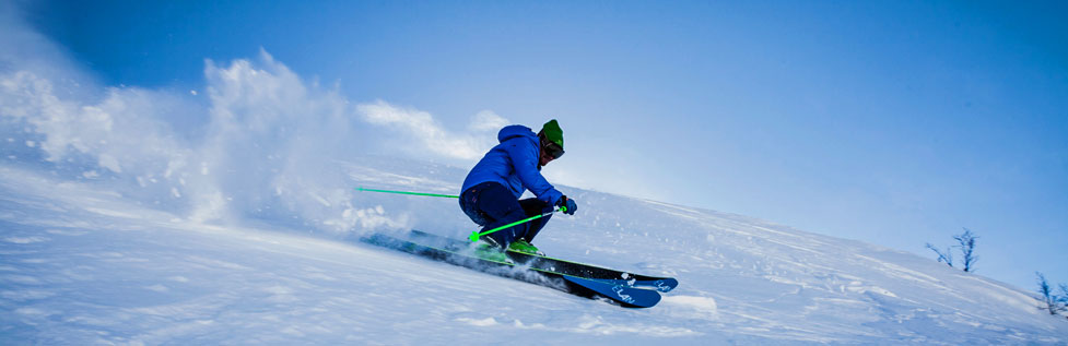 Man Skiing